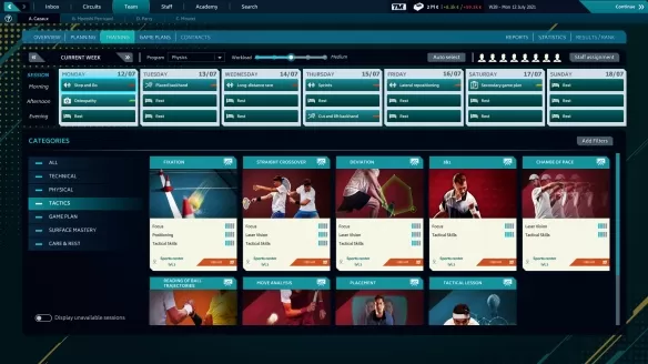 网球经理人模拟游戏《网球经理2021》Steam抢先体验 限时折扣价153元