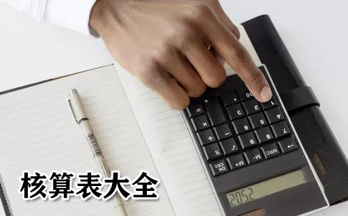 核算表大全-核算表哪个好