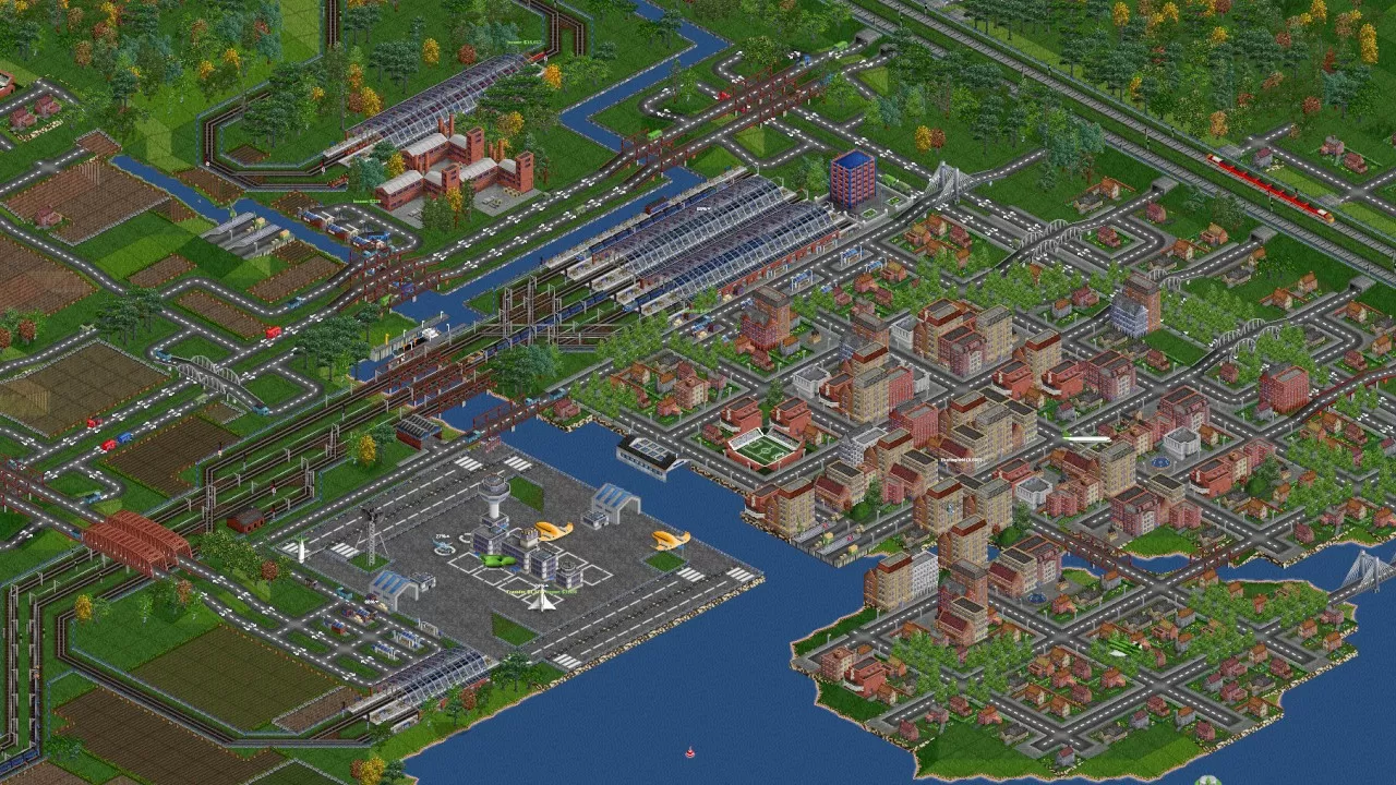 免费商业模拟建造游戏《OpenTTD》已上架Steam 好评率96%