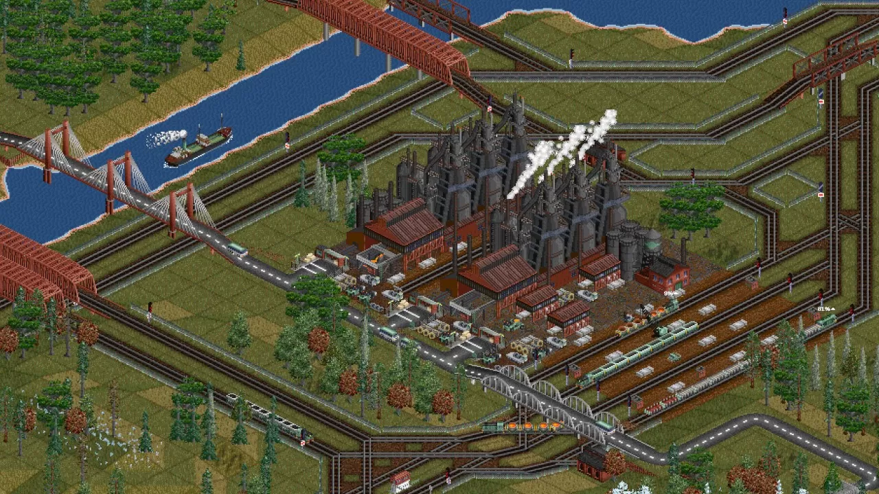 免费商业模拟建造游戏《OpenTTD》已上架Steam 好评率96%