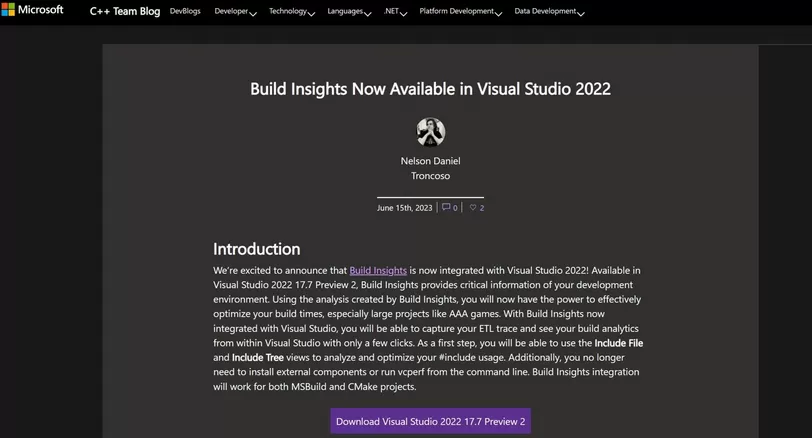 微软将“生成见解”工具引入 Visual Studio 2022:可智能分析开发者代码
