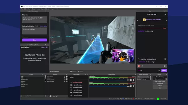 免费开源流媒体软件 OBS Studio 正式上架Steam 支持Windows和macOS