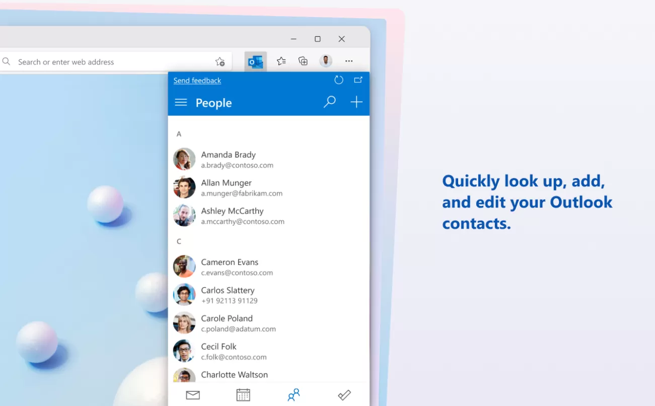 Edge 浏览器插件商店上架 Outlook 插件预览版 新增悬浮窗管理邮件