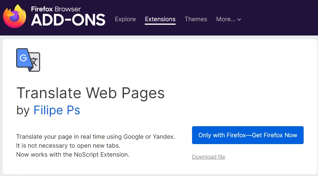 Firefox 火狐浏览器上线自研 Firefox Translations 翻译功能