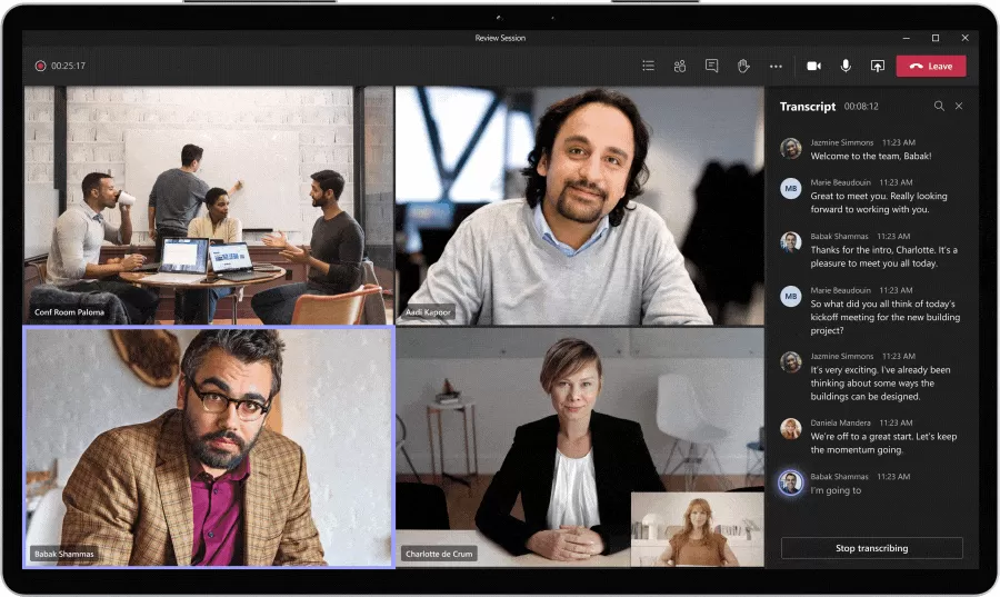 Microsoft Teams 推出实时语音转录功能 可将语音转录为字幕