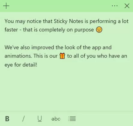微软Sticky Notes获更新:启用全新主界面