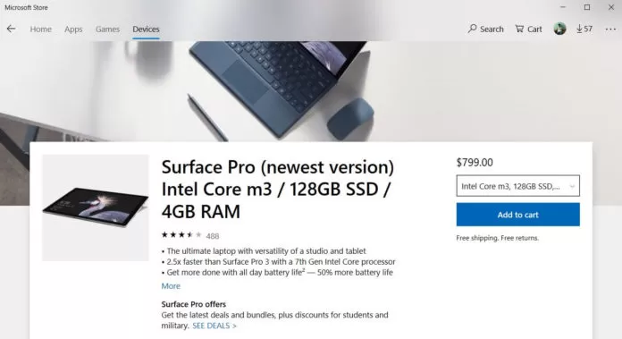 微软Microsoft Store上线购物车功能!