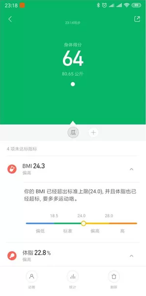 小米体脂秤2怎么查看详细数据?小米体脂秤2查看详细数据的方法