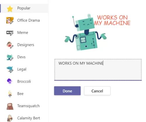 Microsoft Teams怎么制定个性化贴纸?Microsoft Teams制定个性化贴纸教程