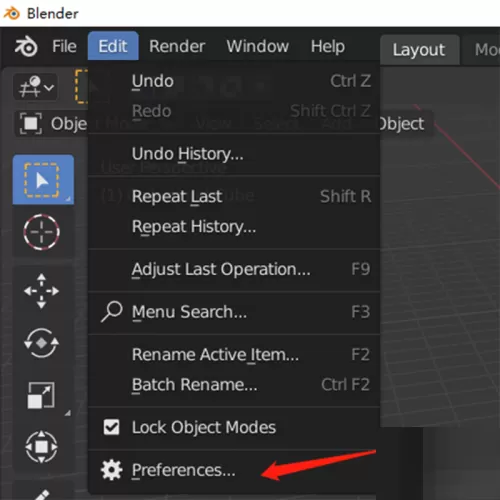 Blender怎么切换简体中文?Blender切换简体中文教程