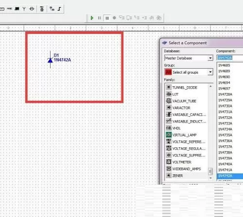 multisim怎么绘制1N4742A二极管?multisim绘制1N4742A二极管教程