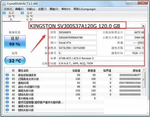 CrystalDiskInfo参数怎么查看?CrystalDiskInfo参数查看教程