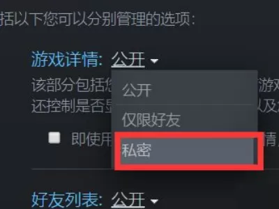 steam怎么隐藏个人游戏动态?steam隐藏个人游戏动态方法