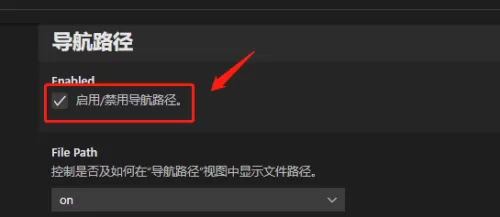 Vscode怎么启用导航路径?Vscode启用导航路径教程