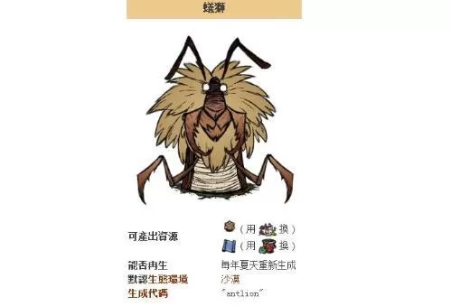 饥荒蚁狮在哪里?饥荒蚁狮位置介绍