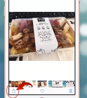 在苹果手机里发送livephoto照片的操作流程