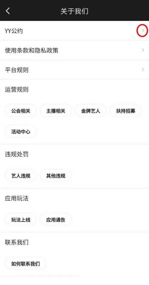 YY怎么查看YY公约?YY查看YY公约方法