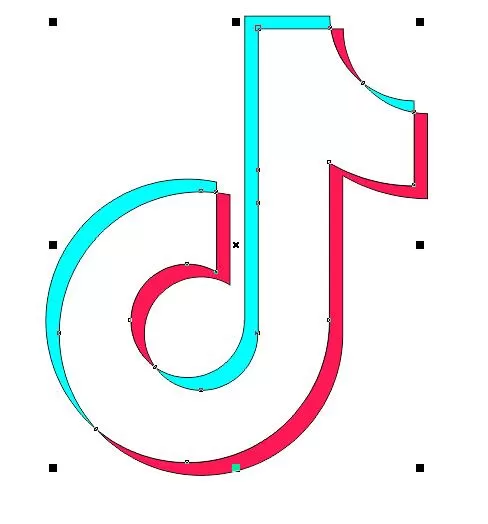 利用CorelDRAW制作抖音LOGO的小妙招