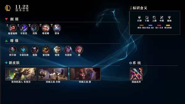 英雄联盟11.22版本更新了什么?英雄联盟11.22版本更新内容介绍
