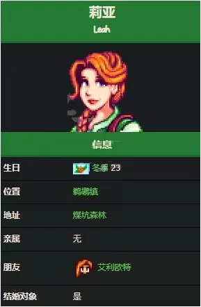 星露谷物语莉亚有什么喜好?星露谷物语莉亚喜好介绍