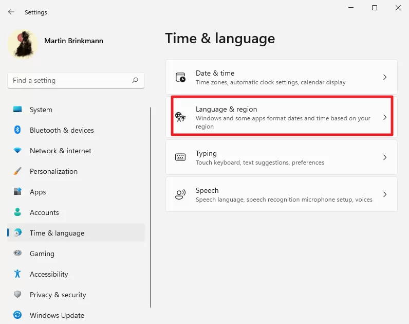 Win11如何更改界面语言?Win11更改界面语言方法