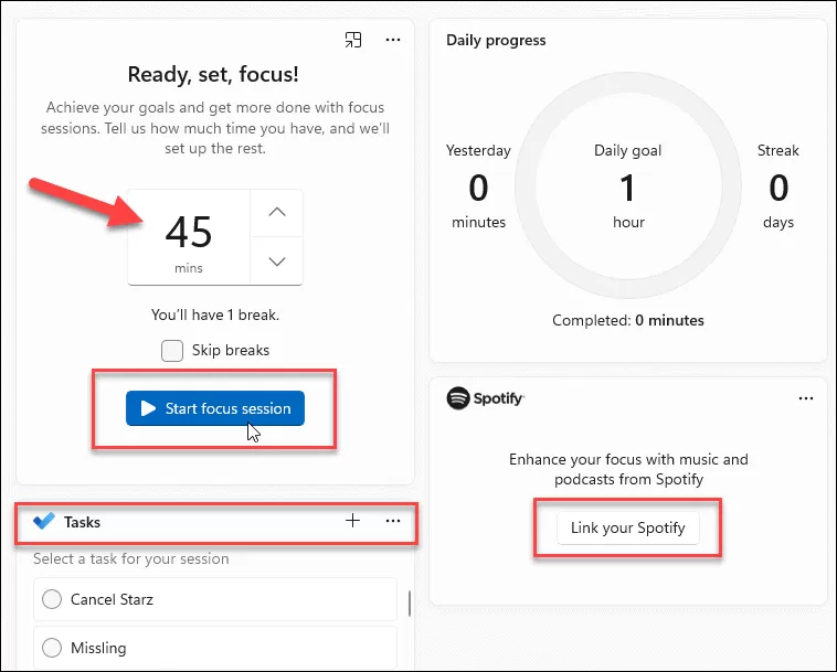 如何在Win11上使用Focus Sessions?Win11上使用Focus Sessions的方法