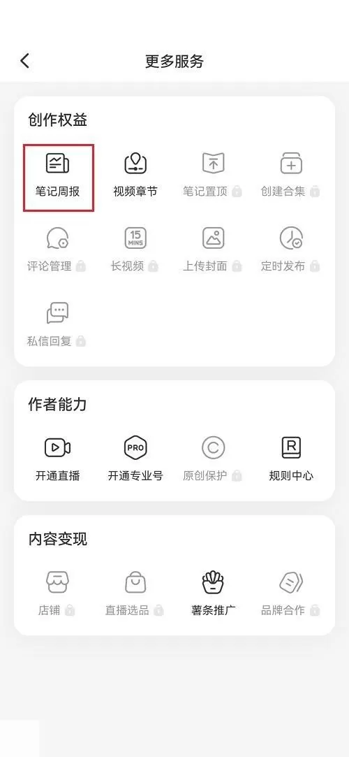 小红书笔记周报怎么查看?小红书笔记周报查看教程