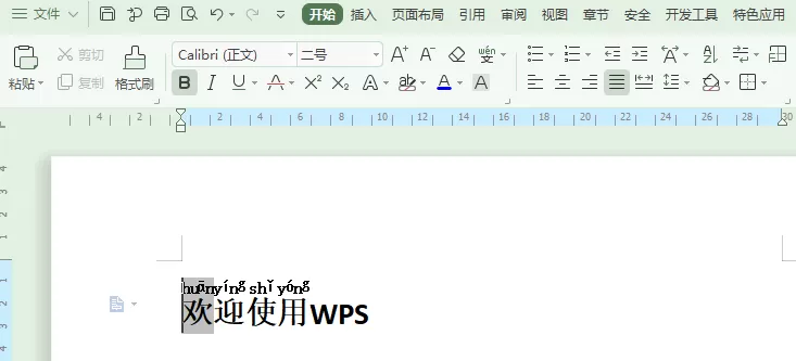 wps教育版怎样给文字注音?wps教育版给文字注音的方法步骤