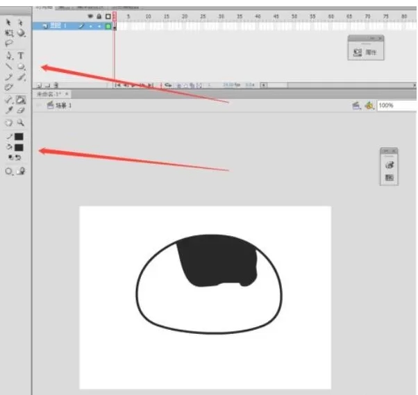 flash cs6如何绘制卡通奶牛?flash cs6绘制卡通奶牛的教程
