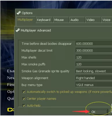 cs1.6英文版更换角色左右手拿枪的攻略