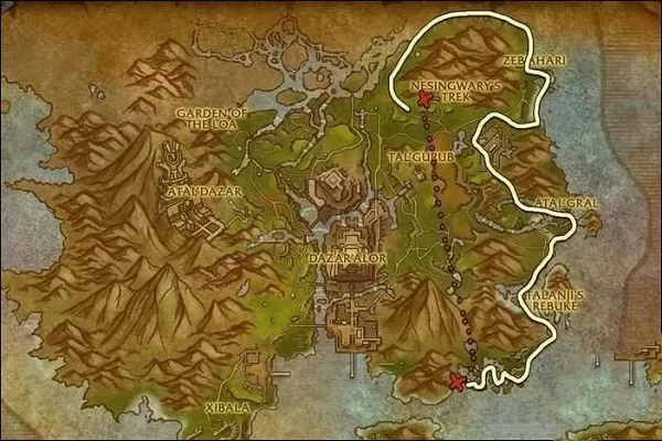 《魔兽世界》8.0争霸艾泽拉斯:六张新地图草药点及推荐采草路线