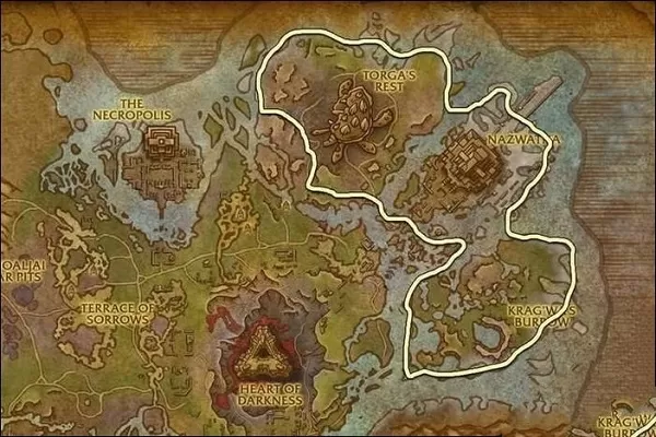 《魔兽世界》8.0争霸艾泽拉斯:六张新地图草药点及推荐采草路线
