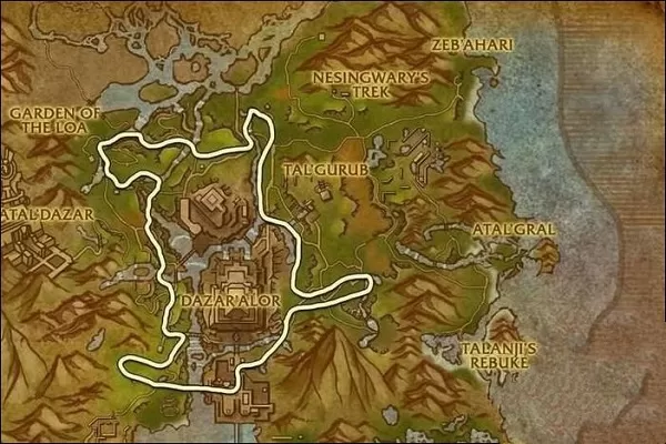 《魔兽世界》8.0争霸艾泽拉斯:六张新地图草药点及推荐采草路线