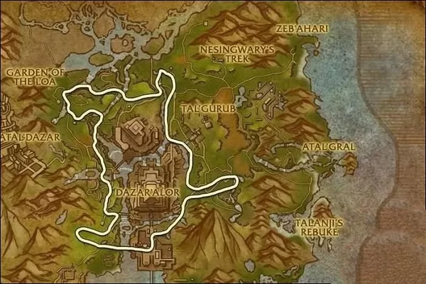 《魔兽世界》8.0争霸艾泽拉斯:六张新地图草药点及推荐采草路线