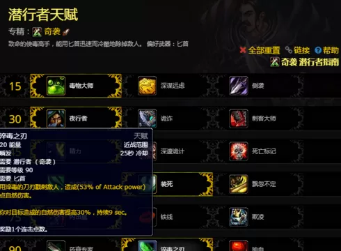 魔兽世界8.0潜行者奇袭最新天赋攻略
