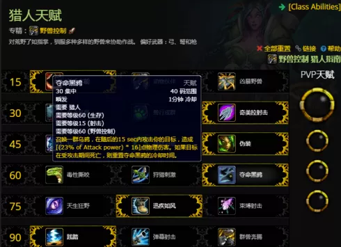 魔兽世界8.0猎人野兽控制兽王最新天赋加点攻略