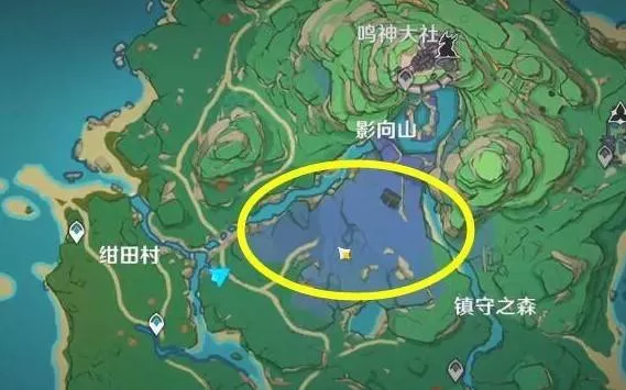 原神绀田村东北方的荒废神社在哪里?原神绀田村东北方的荒废神社位置介绍