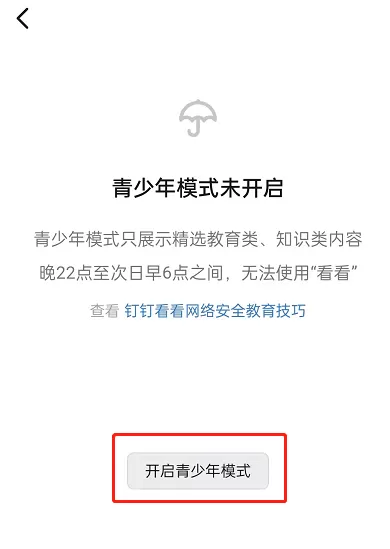 钉钉如何开启青少年模式?钉钉开启青少年模式的方法