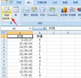 Excel中按时间段统计数据的操作流程