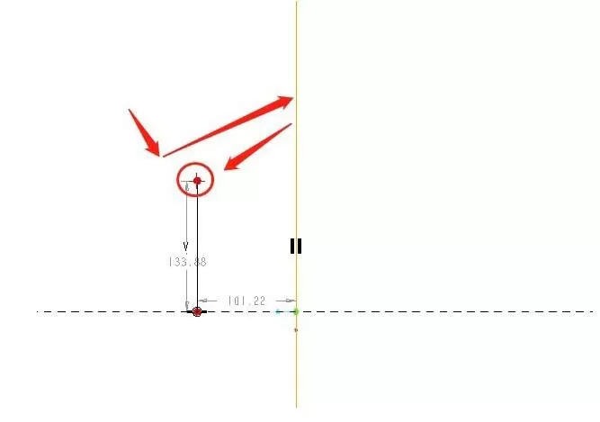 Proe草图标注对称点的尺寸的操作内容
