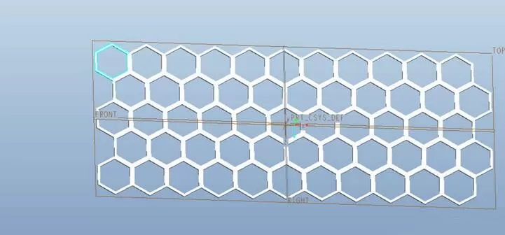 Proe建模六边形镂空物体的详细教程