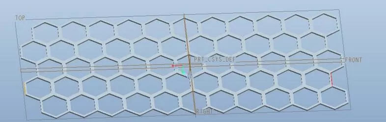 Proe建模六边形镂空物体的详细教程