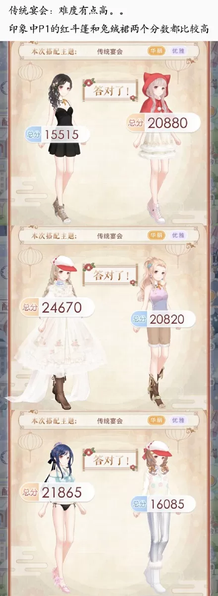 奇迹暖暖传统宴会怎么搭配?奇迹暖暖传统宴会搭配攻略