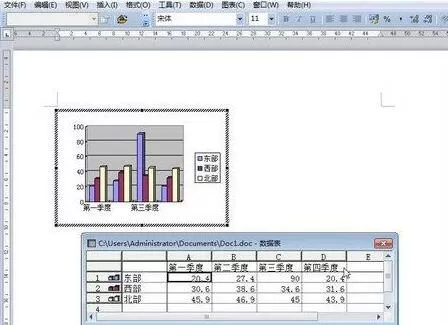 word2010中创建word2003图表的具体操作方法
