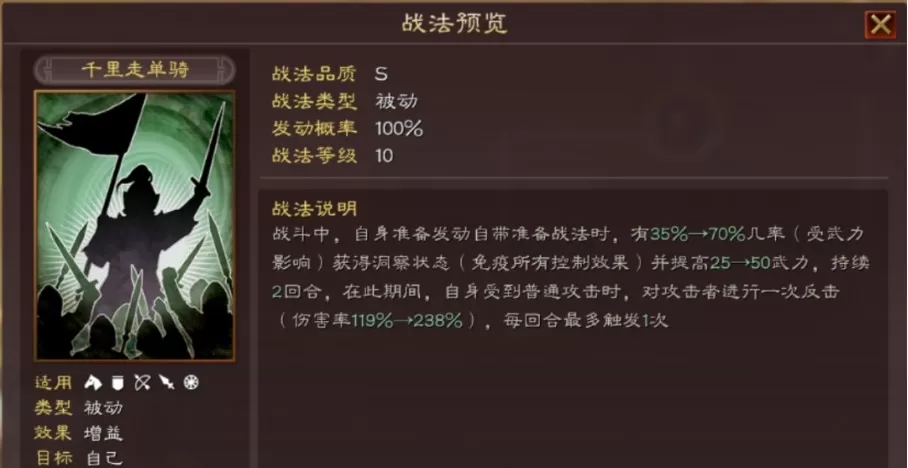 三国志战略版千里走单骑战法厉害吗?三国志战略版千里走单骑战法攻略