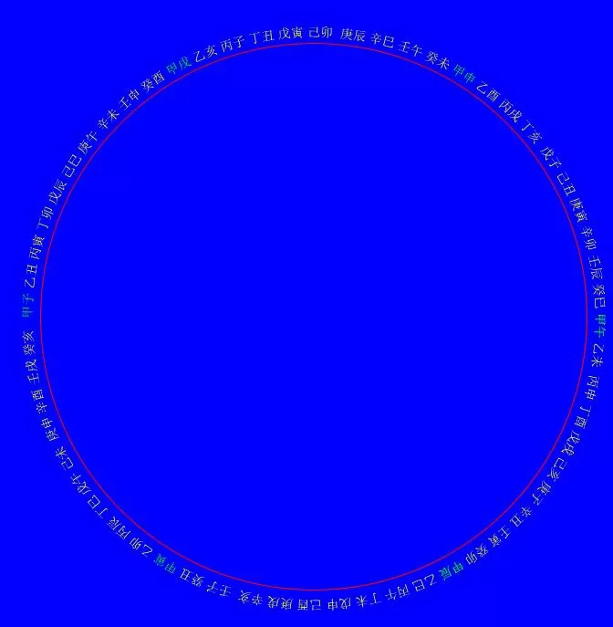 fireworks8制作矢量的六十甲子圆图的详细方法