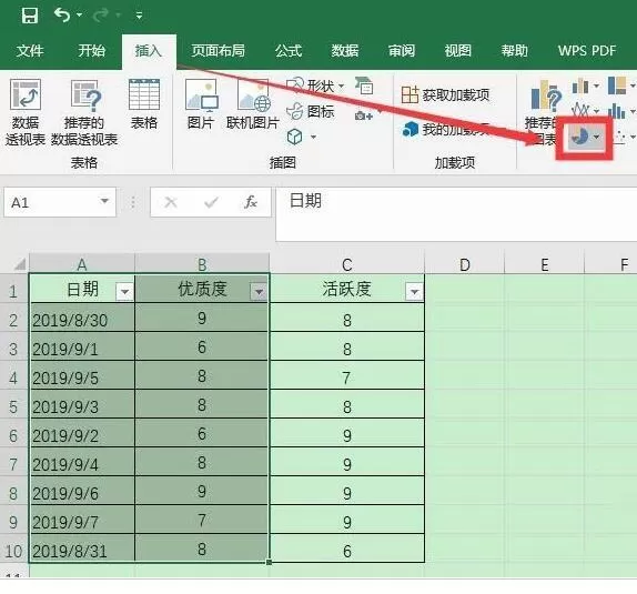 Excel表格中数据转成三维立体饼图的详细的操作步骤