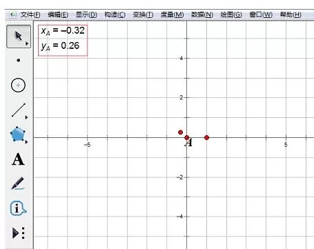 几何画板给点添加坐标的简单教程