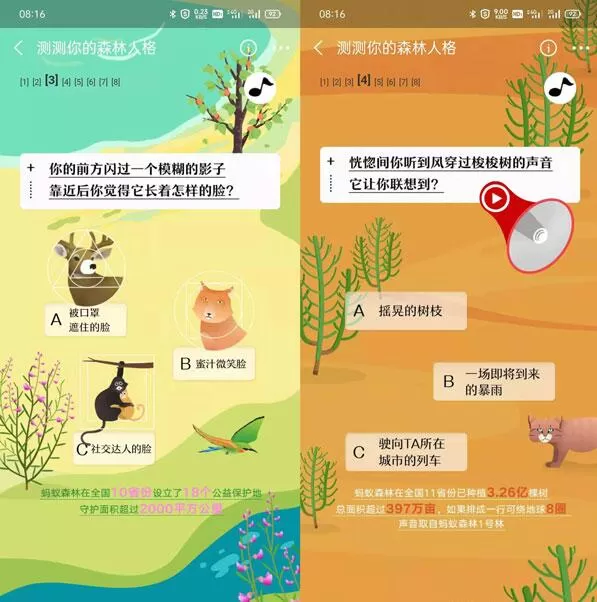 支付宝森林人格怎么参加?支付宝森林人格参与方式