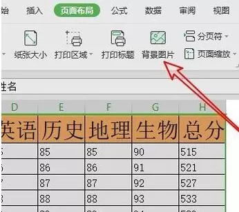 wps2019表格设置背景图片的操作教程